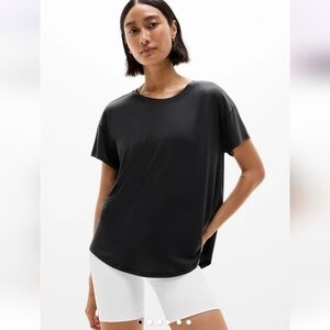 New Athleta Move With Ease Tee In Black L - XL